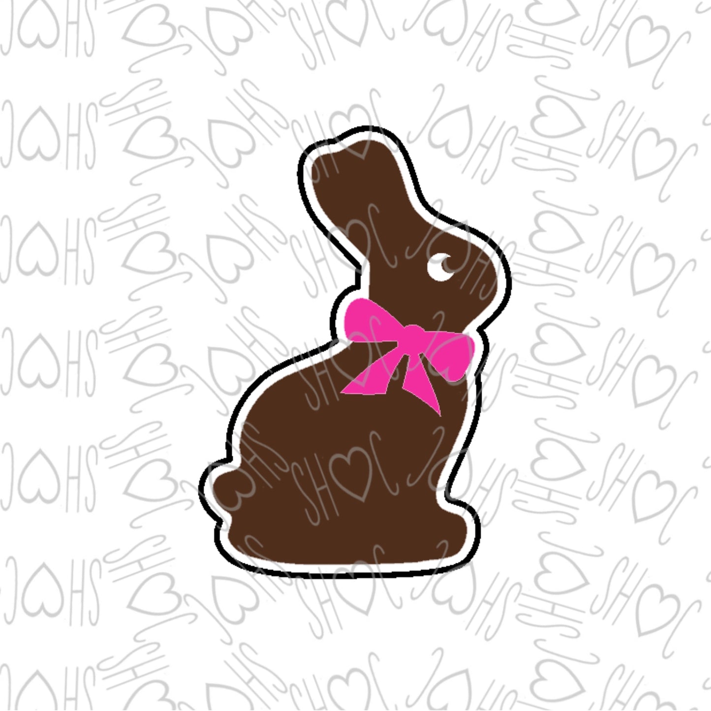 DONE TO ORDER: Chocolate Bunny Cookie Cutter