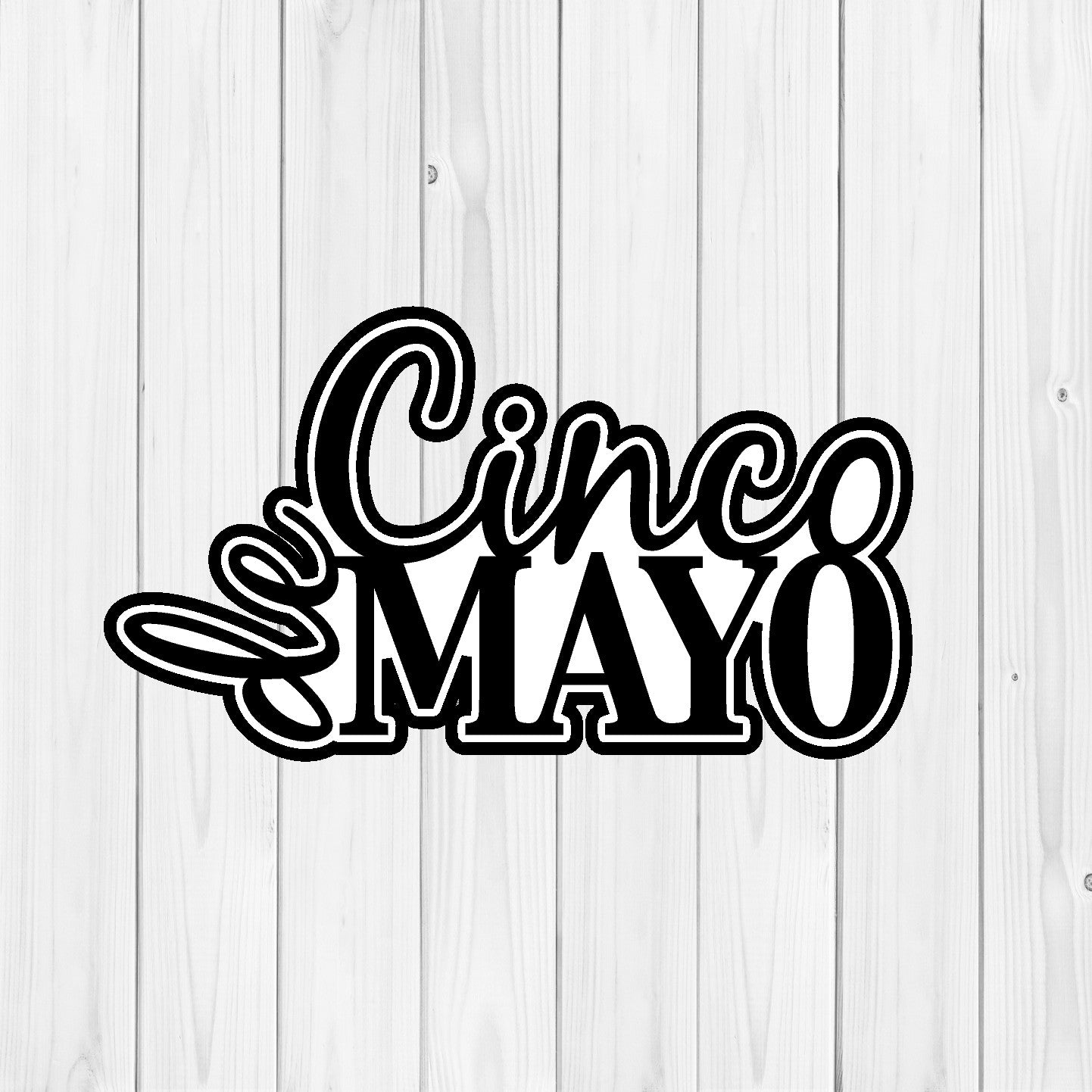 DONE TO ORDER: Cinco de MAYO Fondant Stamp