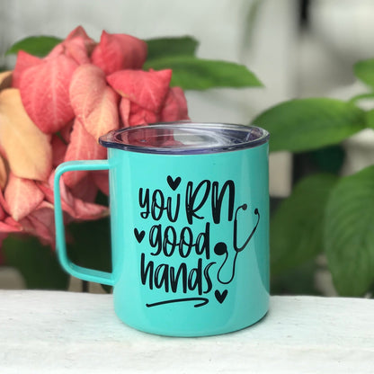 “You RN in good hands” Insulated Mug - SHCreations