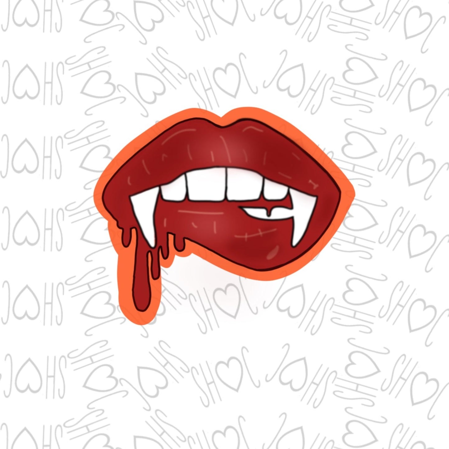 DONE TO ORDER: Vampire Lips 1 Cookie Cutter