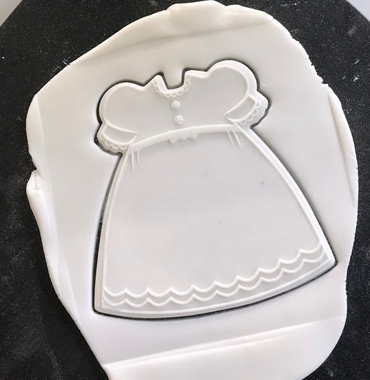 DONE TO ORDER: Baby Girl Dress Cookie Cutter + Embosser