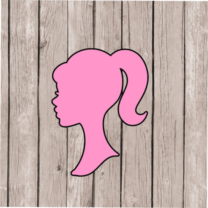 DONE TO ORDER : Doll Silhouette Cookie Cutter