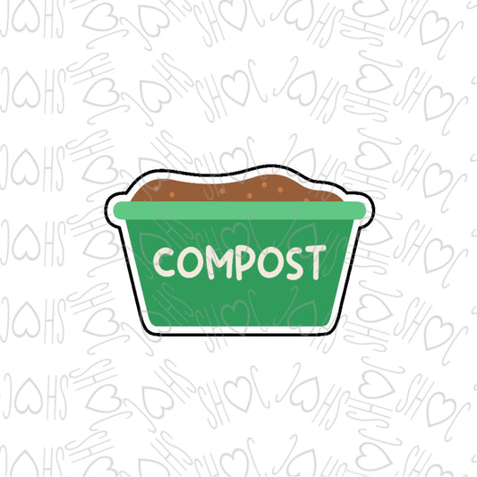 DONE TO ORDER: Compost Bin Cookie Cutter - SHCreations