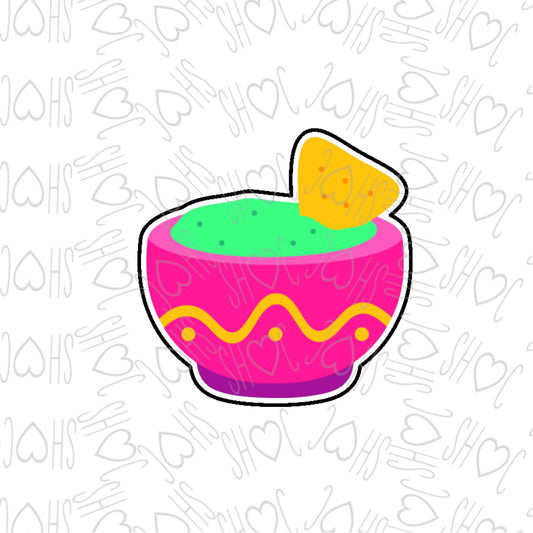 DONE TO ORDER: Guac Dip 2 Cookie Cutter - SHCreations