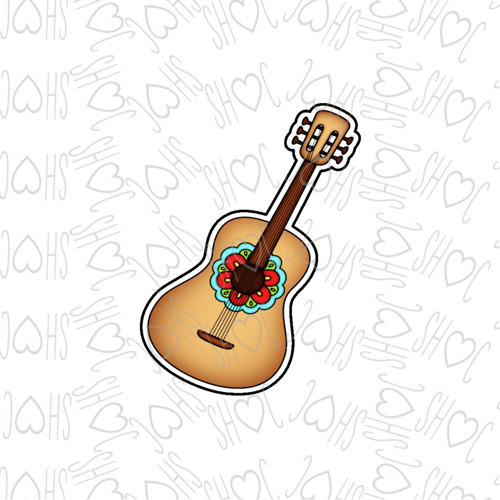 DONE TO ORDER: Guitar Cookie Cutter - SHCreations