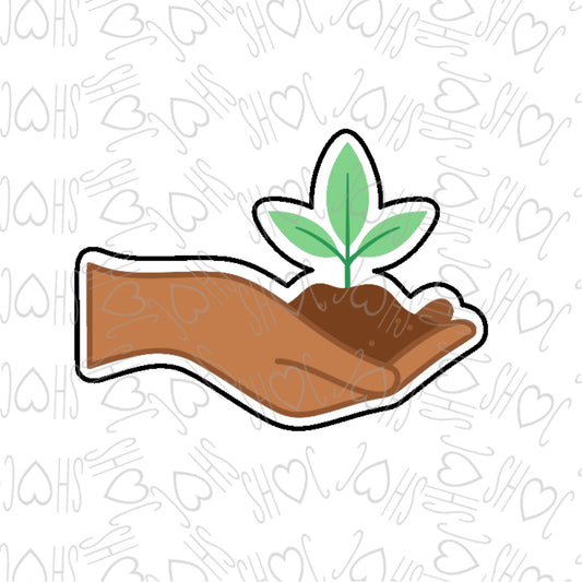 DONE TO ORDER: Hand/Sprout Cookie Cutter - SHCreations