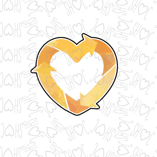 DONE TO ORDER: Heart Recycle Cookie Cutter - SHCreations
