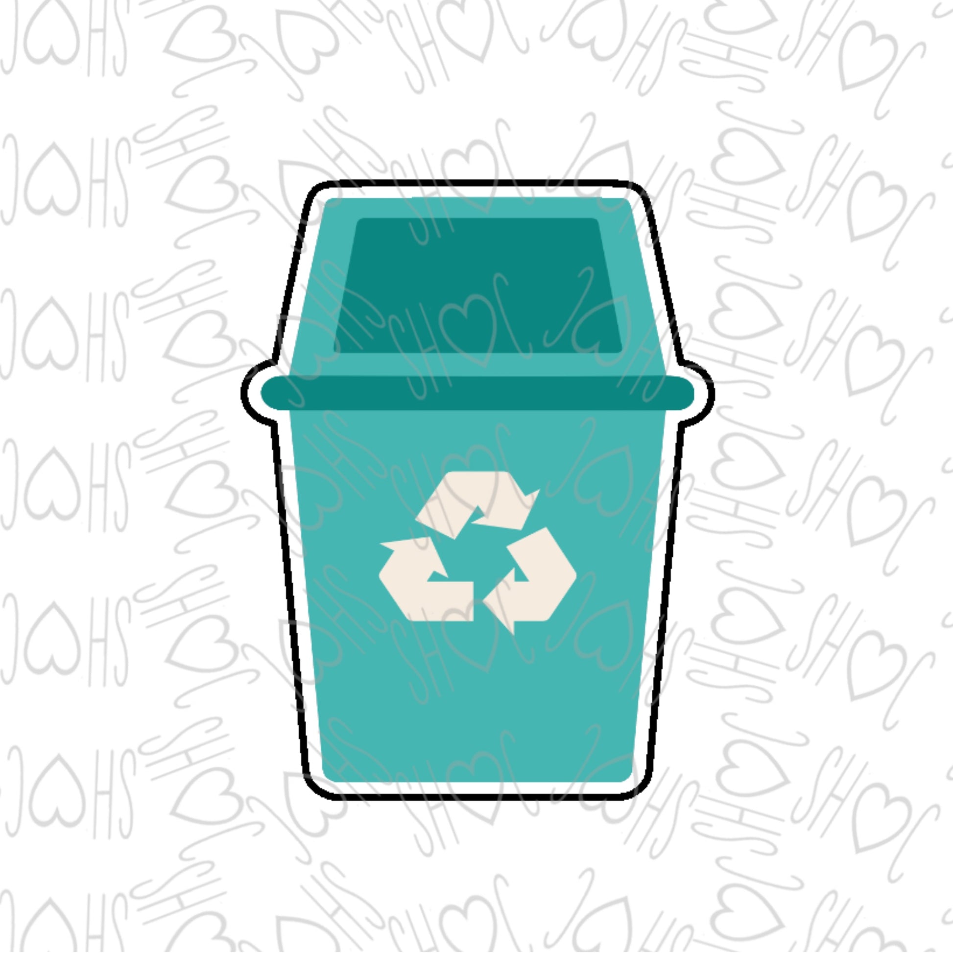 DONE TO ORDER: Recycle Bin Cookie Cutter - SHCreations