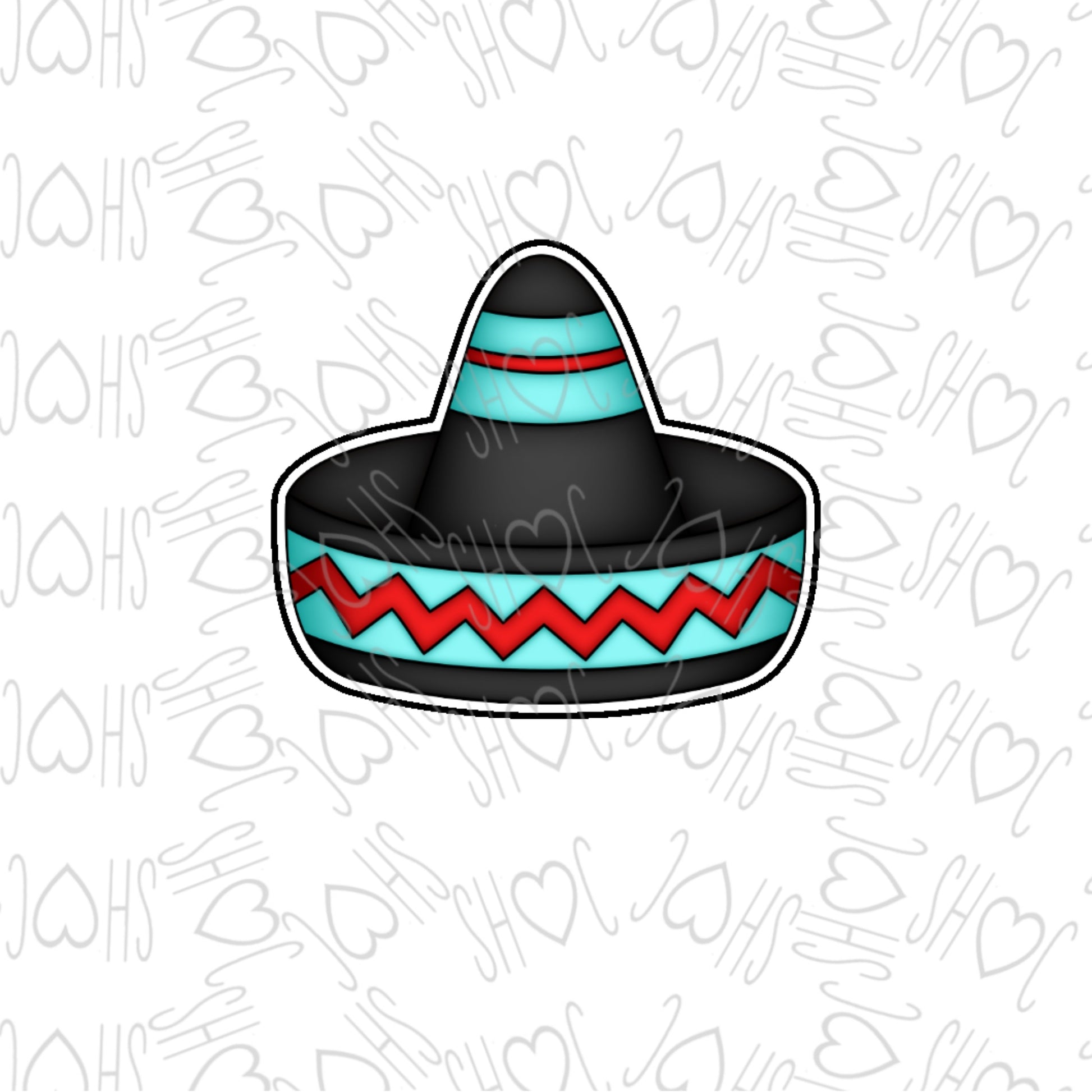DONE TO ORDER: Sombrero 2 Cookie Cutter - SHCreations