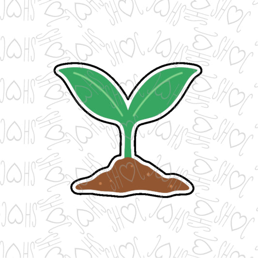 DONE TO ORDER: Sprout Cookie Cutter - SHCreations