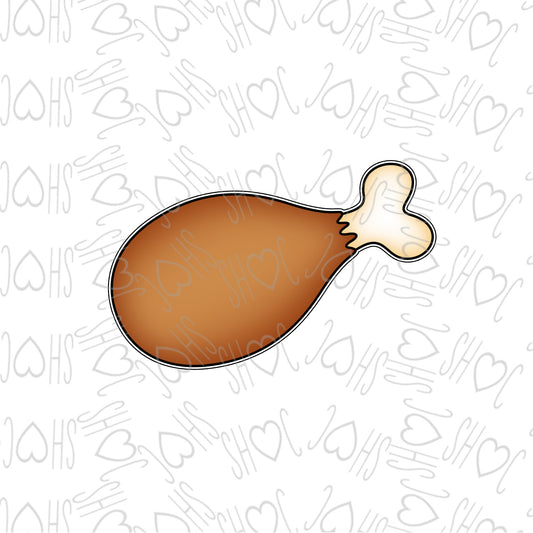 DONE TO ORDER: Turkey Leg Cookie Cutter - SHCreations