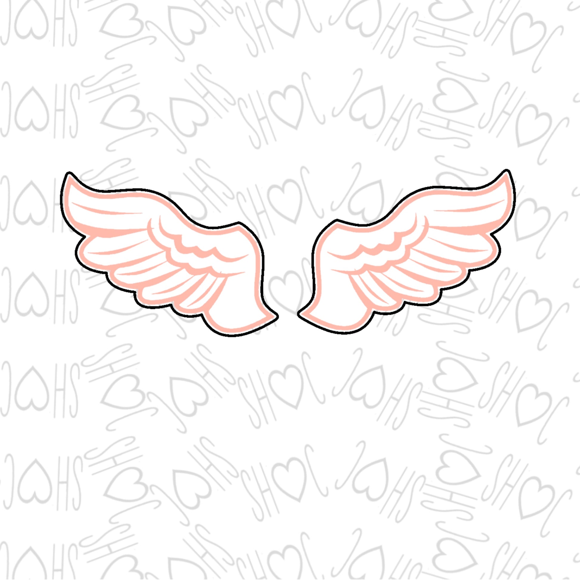 DONE TO ORDER: Angel Wings Cookie Cutter (Set of Two) - SHCreations
