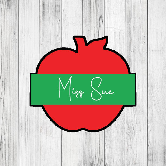 DONE TO ORDER: Apple plaque 1 Cookie Cutter - SHCreations