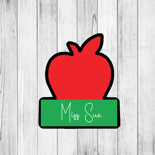 DONE TO ORDER: Apple plaque 2 Cookie Cutter - SHCreations