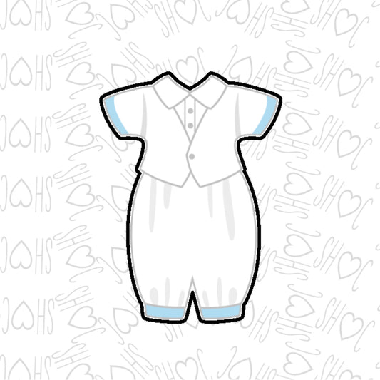 DONE TO ORDER: Baby Boy Romper Cookie Cutter - SHCreations