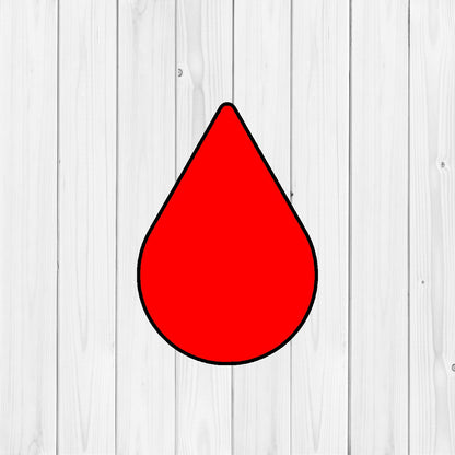 DONE TO ORDER: Blood Drop Cookie Cutter - SHCreations