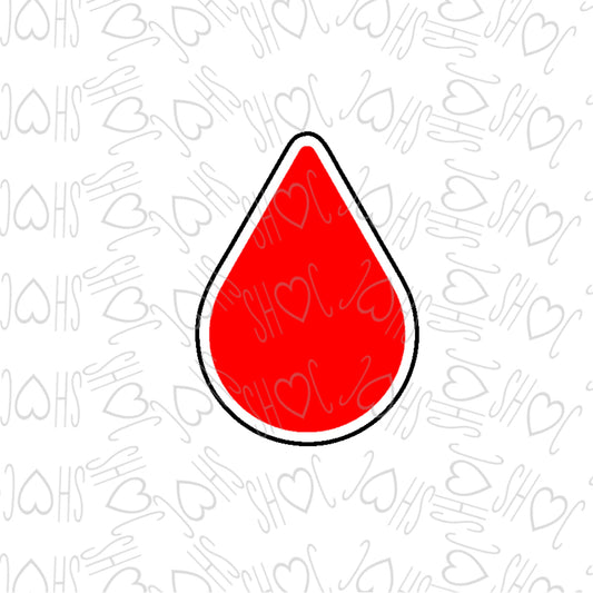 DONE TO ORDER: Blood Drop Cookie Cutter - SHCreations