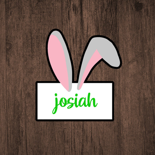 DONE TO ORDER: Bunny Ears Plaque Cookie Cutter - SHCreations