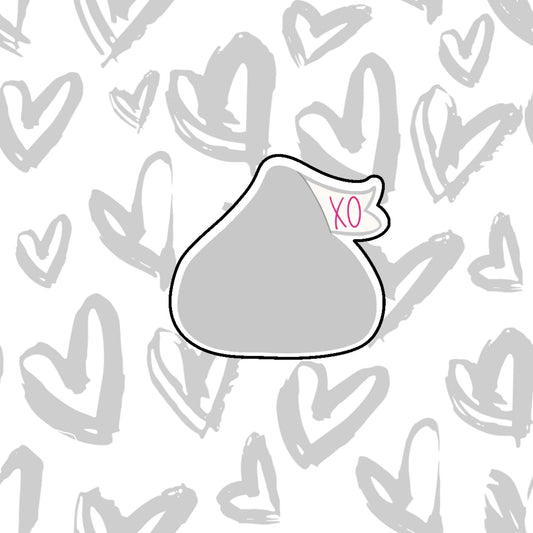 DONE TO ORDER: Chocolate Kiss Cookie Cutter - SHCreations
