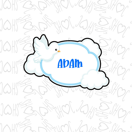 DONE TO ORDER: Dove Plaque Cookie Cutter - SHCreations