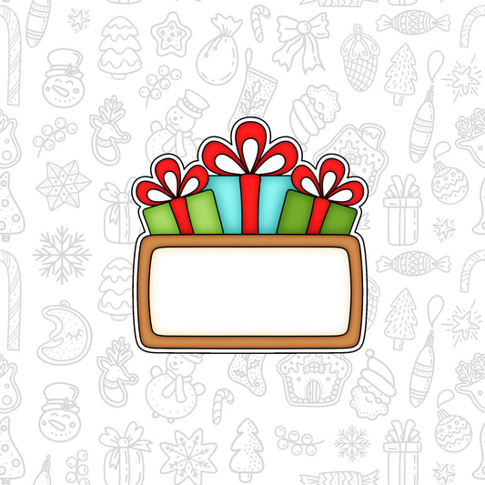 DONE TO ORDER: Gift Plaque Cookie Cutter - SHCreations