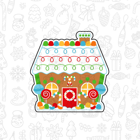 DONE TO ORDER: Gingerbread House 2 Cookie Cutter - SHCreations