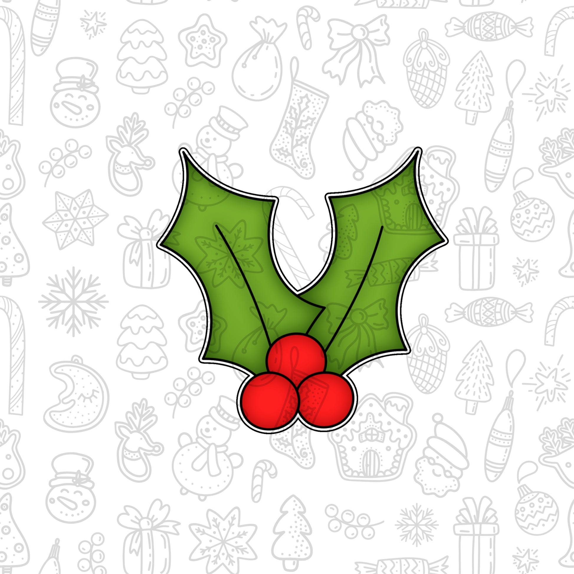 DONE TO ORDER: Holly Leaf Cookie Cutter - SHCreations