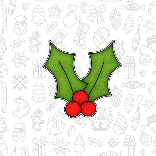 DONE TO ORDER: Holly Leaf Cookie Cutter - SHCreations