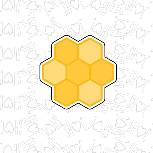 DONE TO ORDER: Honey Comb 2 Cookie Cutter - SHCreations