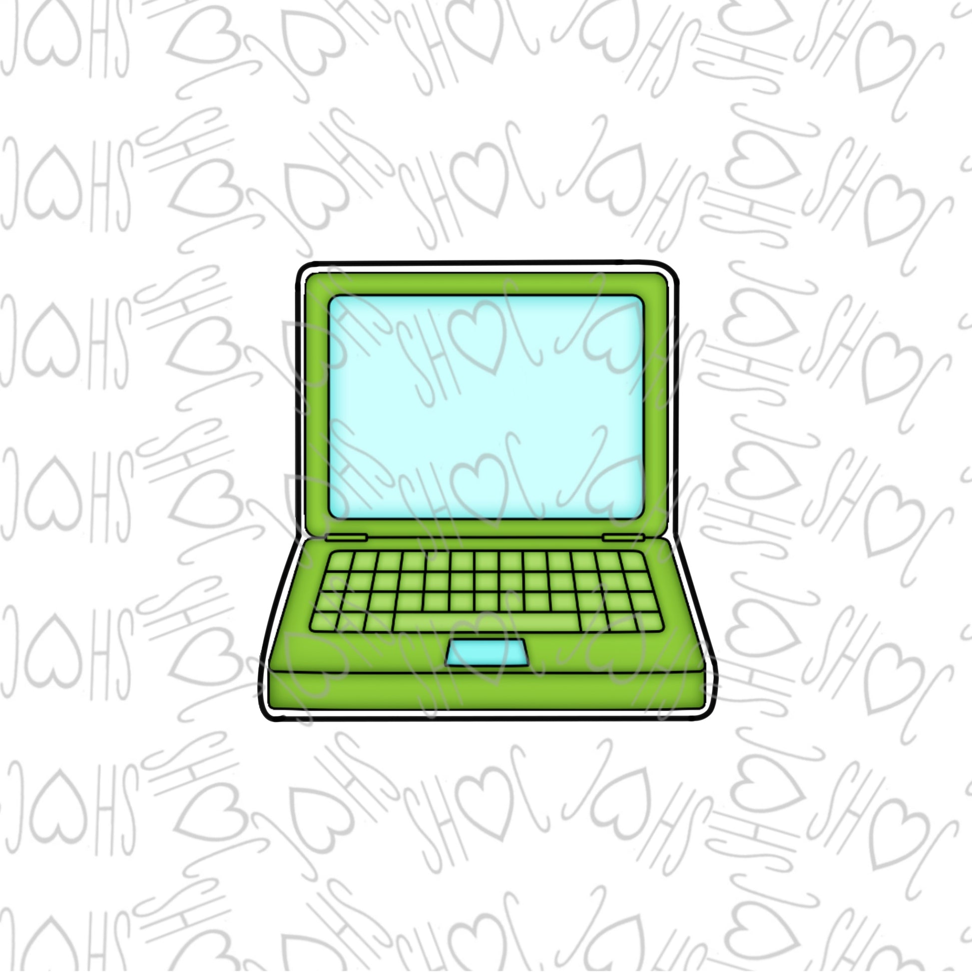 DONE TO ORDER: Laptop Cookie Cutter - SHCreations