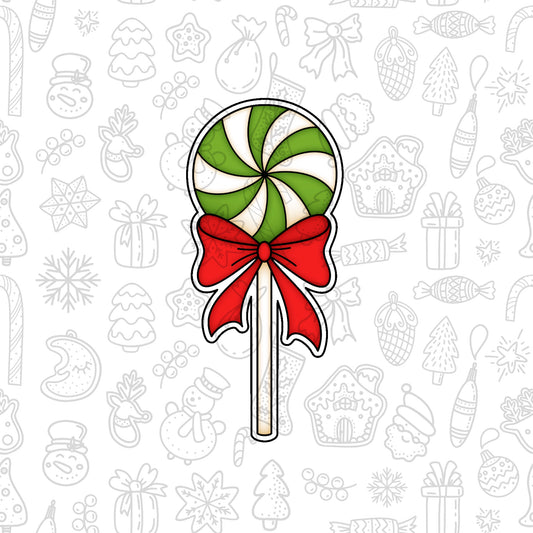 DONE TO ORDER: Lollipop w/Bow Cookie Cutter] - SHCreations