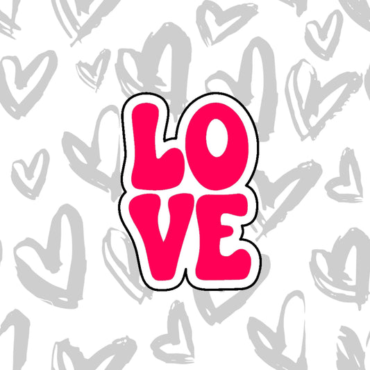 DONE TO ORDER: LOVE Cookie Cutter - SHCreations