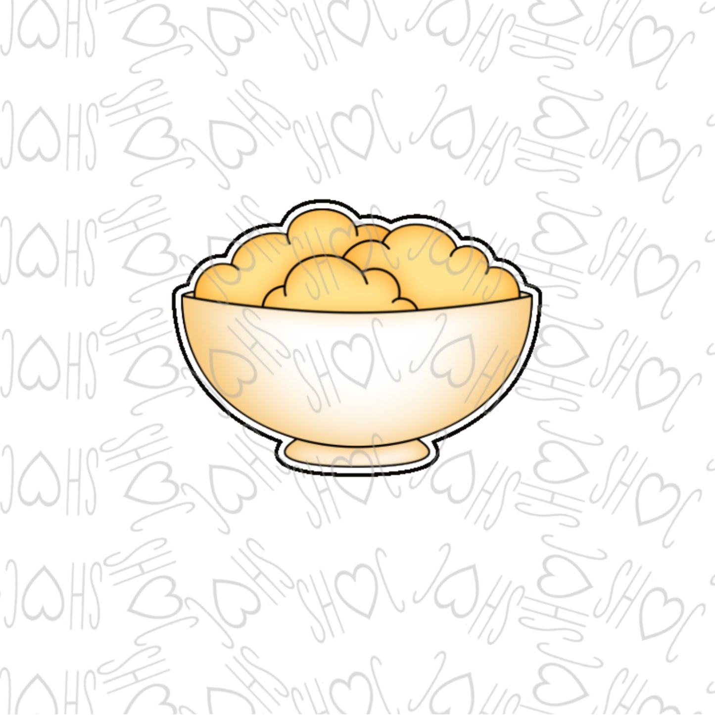 DONE TO ORDER: Mashed Potato Cookie Cutter - SHCreations