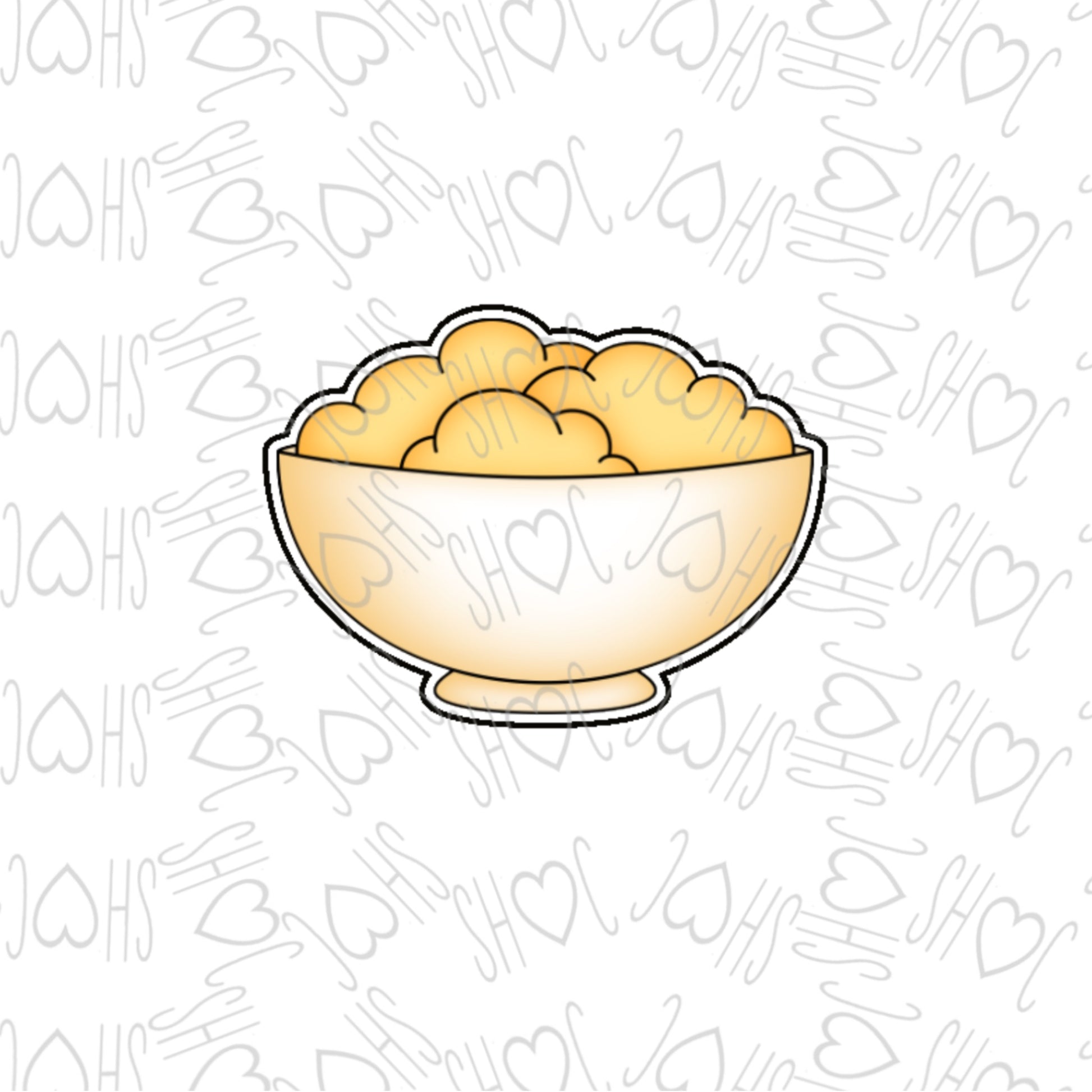 DONE TO ORDER: Mashed Potato Cookie Cutter - SHCreations