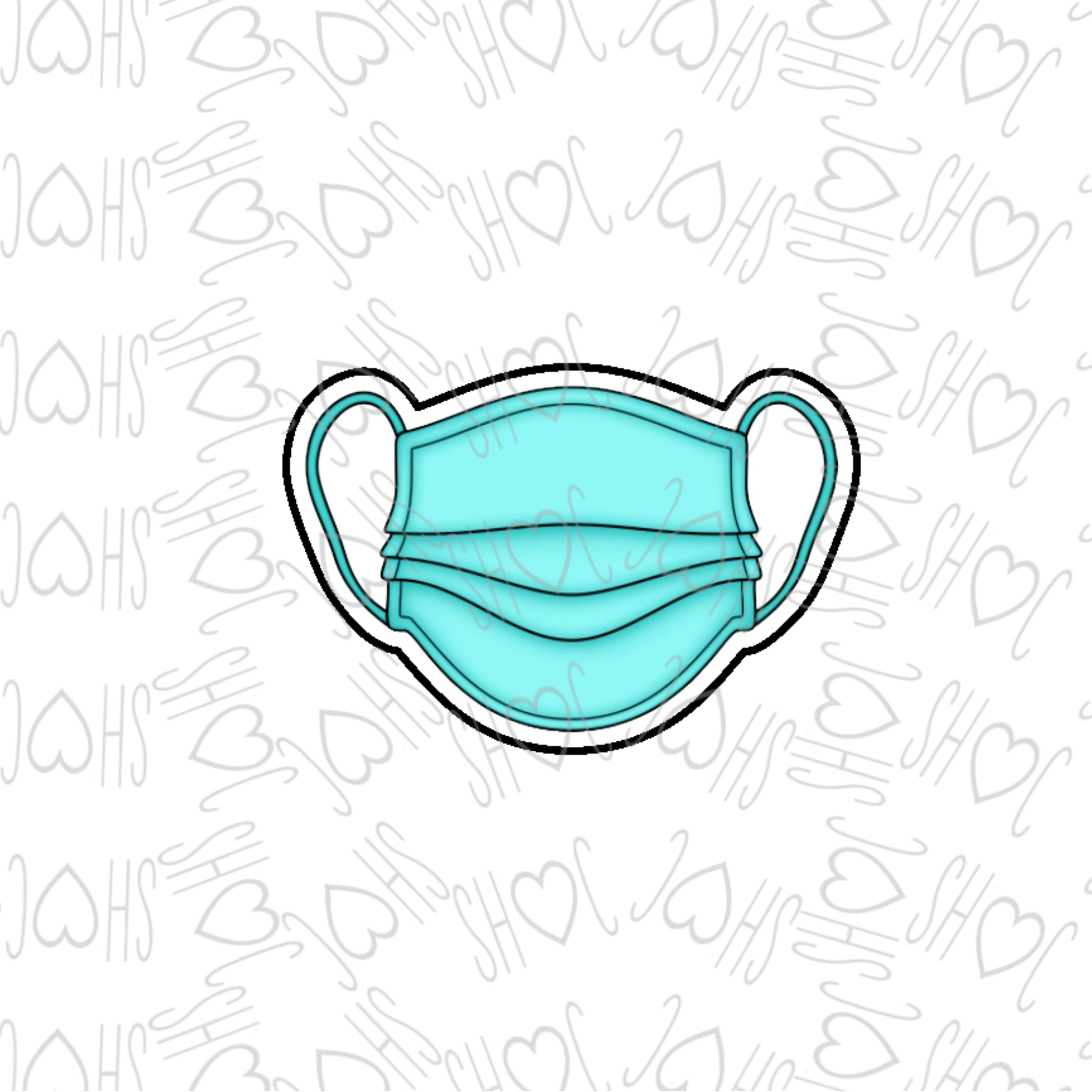 DONE TO ORDER: Medical Mask Cookie Cutter - SHCreations