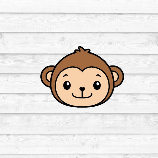 DONE TO ORDER: Monkey Face Cookie Cutter - SHCreations