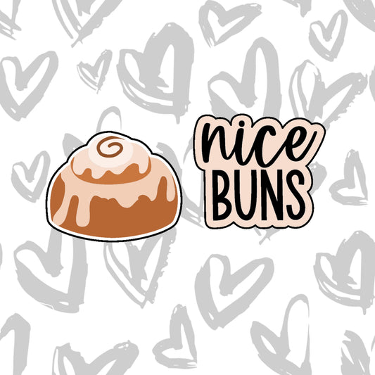 DONE TO ORDER: Nice Buns Cookie Cutter Set - SHCreations