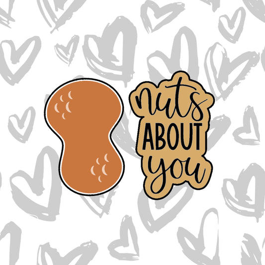 DONE TO ORDER: Nuts ABOUT You Cookie Cutter Set - SHCreations