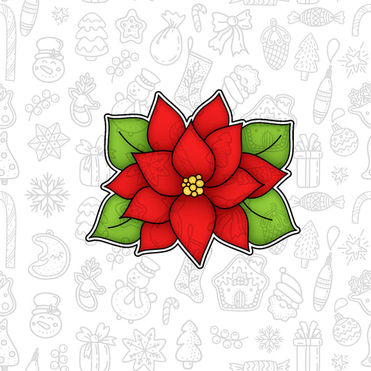 DONE TO ORDER: Poinsettia Cookie Cutter - SHCreations