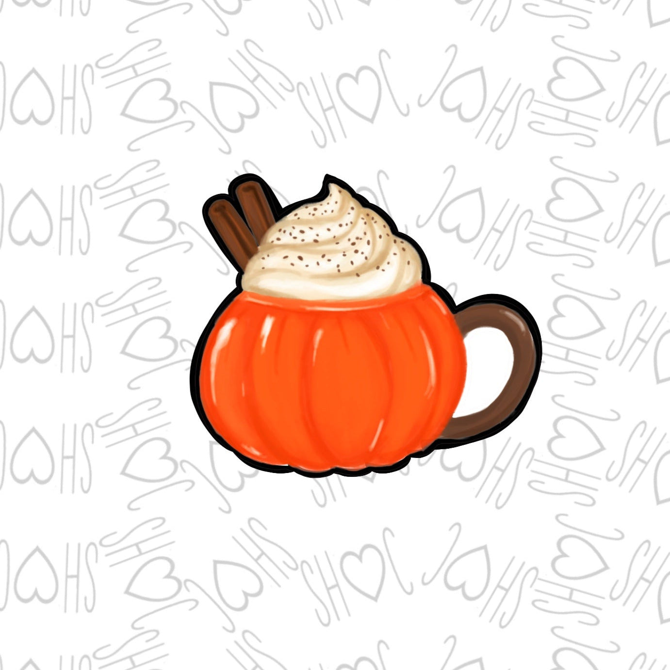 DONE TO ORDER: Pumpkin Mug Cookie Cutter - SHCreations