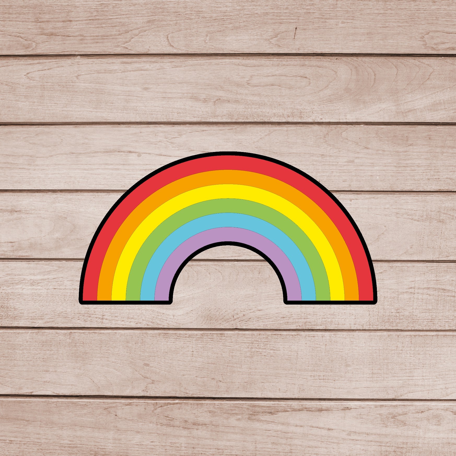 DONE TO ORDER: Rainbow 1 Cookie Cutter - SHCreations