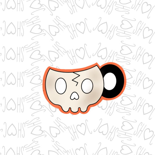 DONE TO ORDER: Skull Mug Cookie Cutter - SHCreations