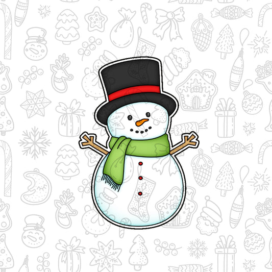 DONE TO ORDER: Snowman Cookie Cutter - SHCreations