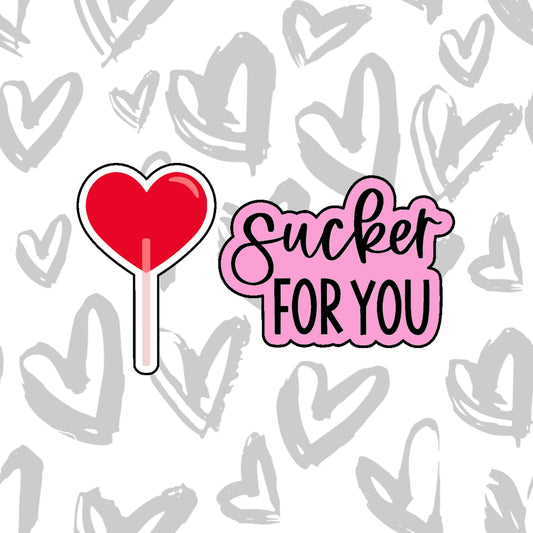 DONE TO ORDER: Sucker for You Cookie Cutter Set - SHCreations