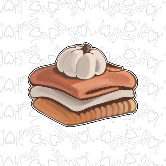 DONE TO ORDER: Sweater Pile Cookie Cutter - SHCreations