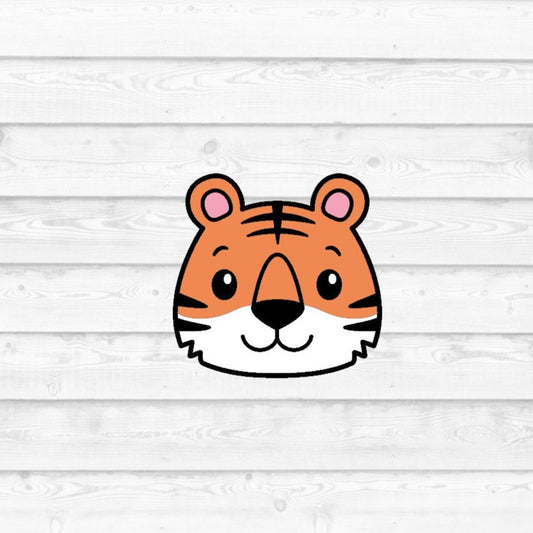 DONE TO ORDER: Tiger Face Cookie Cutter - SHCreations