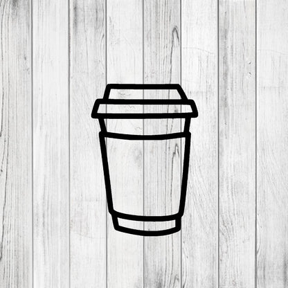 DONE TO ORDER: To Go Coffee Cup Cookie Cutter - SHCreations