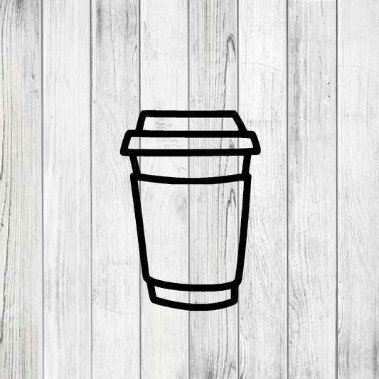 DONE TO ORDER: To Go Coffee Cup Cookie Cutter - SHCreations