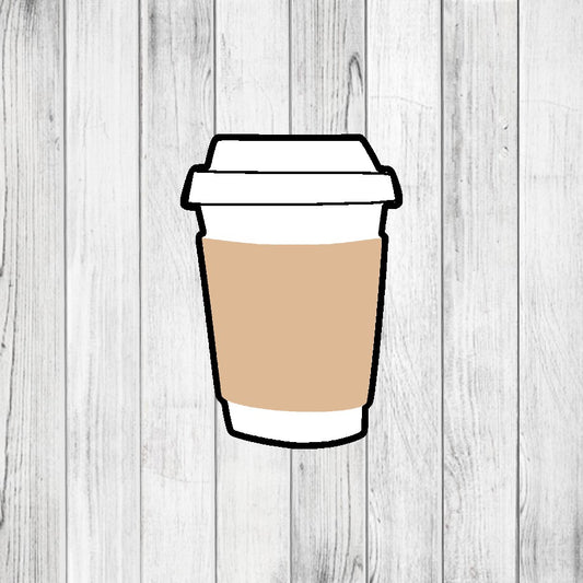 DONE TO ORDER: To Go Coffee Cup Cookie Cutter - SHCreations