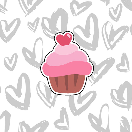DONE TO ORDER: Valentine Cupcake Cookie Cutter - SHCreations